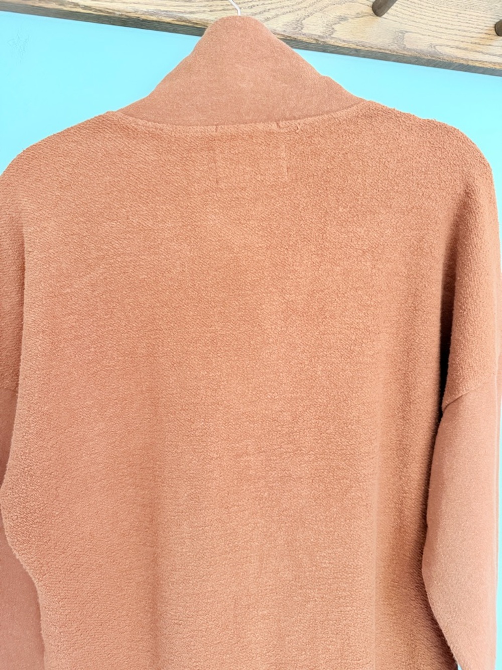 REI Co-op "Wallace" Lake Hemp Cotton Rust Orange Fleece Pullover Gorpcore Camp - Picture 10 of 16